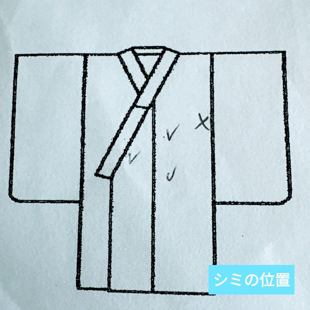 七五三　7歳女の子　フルセット　きもの　青系　金プリント　花鼓　折り鶴　7285