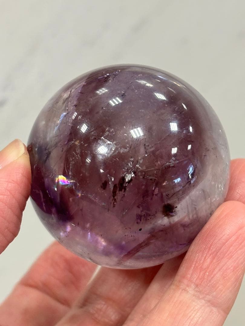 希少　アメトリントラピッチェスフィア　4.3cm ファントム　トラピッチェ　虹有