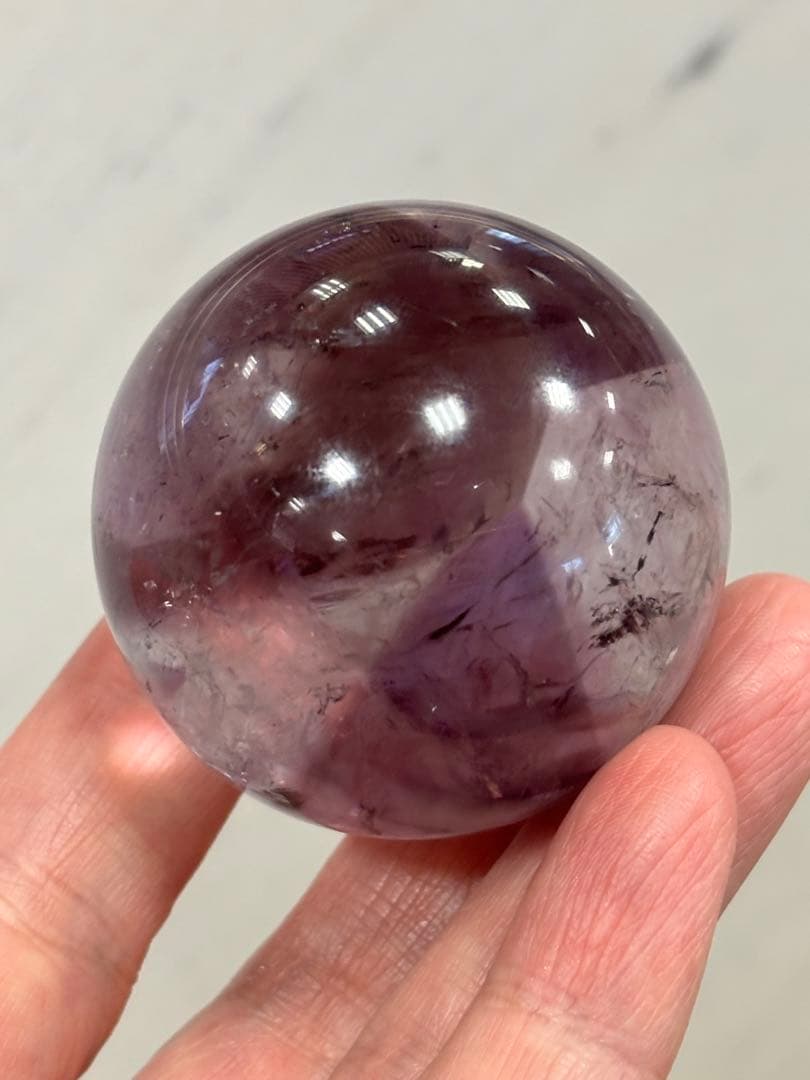 希少　アメトリントラピッチェスフィア　4.3cm ファントム　トラピッチェ　虹有