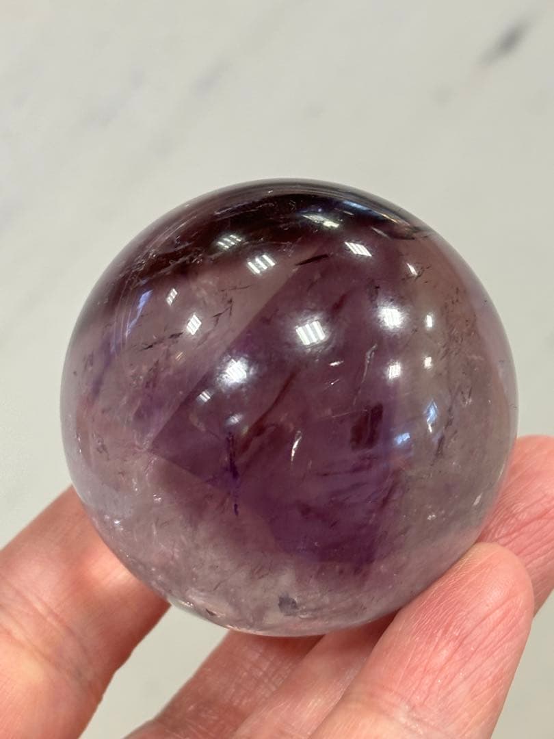 希少　アメトリントラピッチェスフィア　4.3cm ファントム　トラピッチェ　虹有