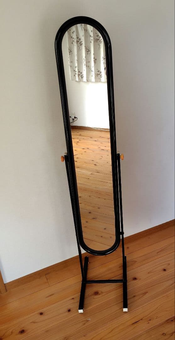 アンティーク】昭和レトロ アイアンフレーム スタンドミラー 姿見