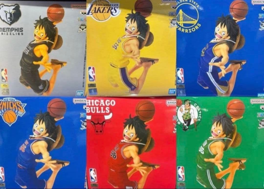 最安値】NBA ルフィ ワンピースベースショップ 6体セット - メルカリ