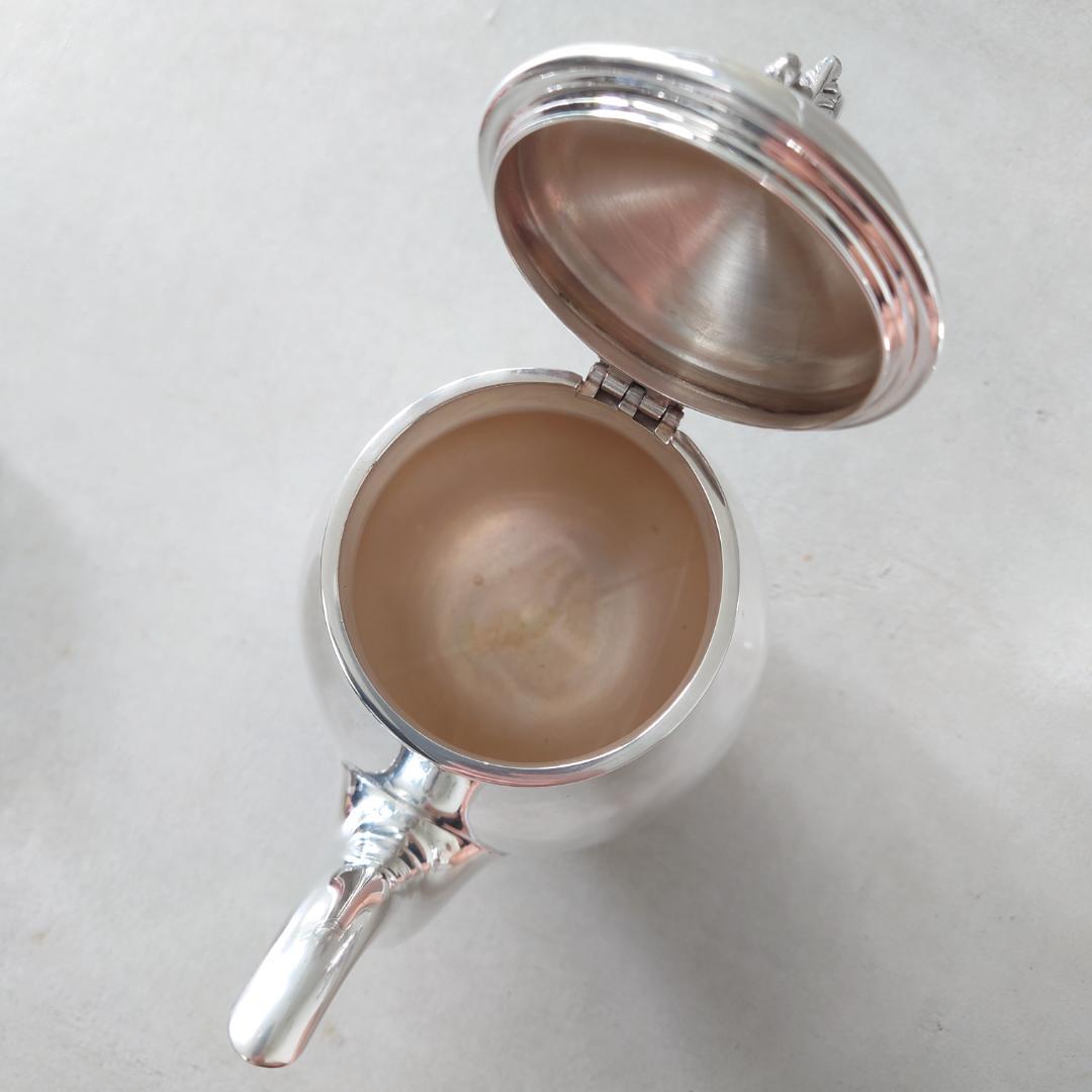 美品 クリストフル マルリー コーヒー ティー シュガー ミルク ポット 4点