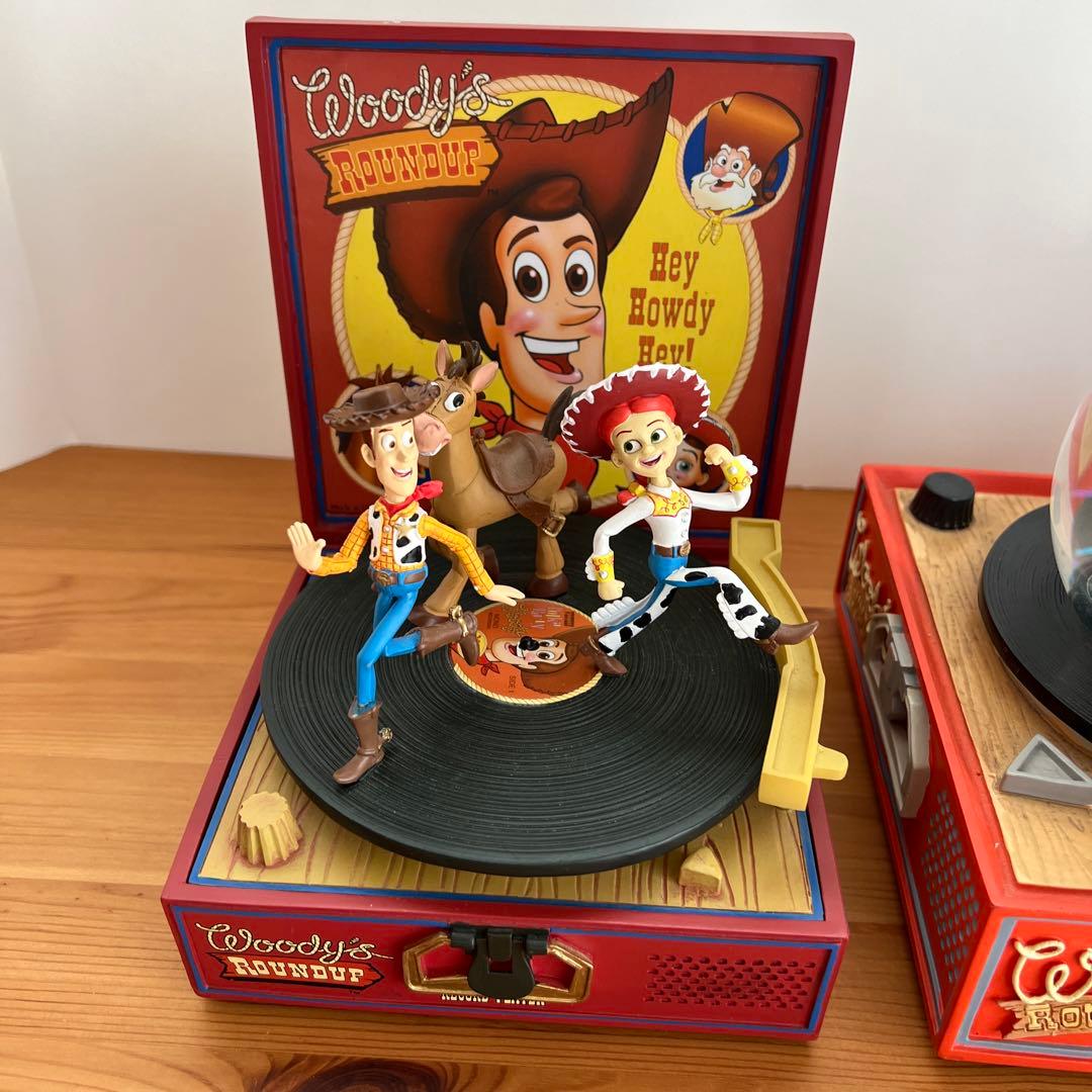 トイストーリー レコード風 小物入れ スノードーム 置物 フィギュア