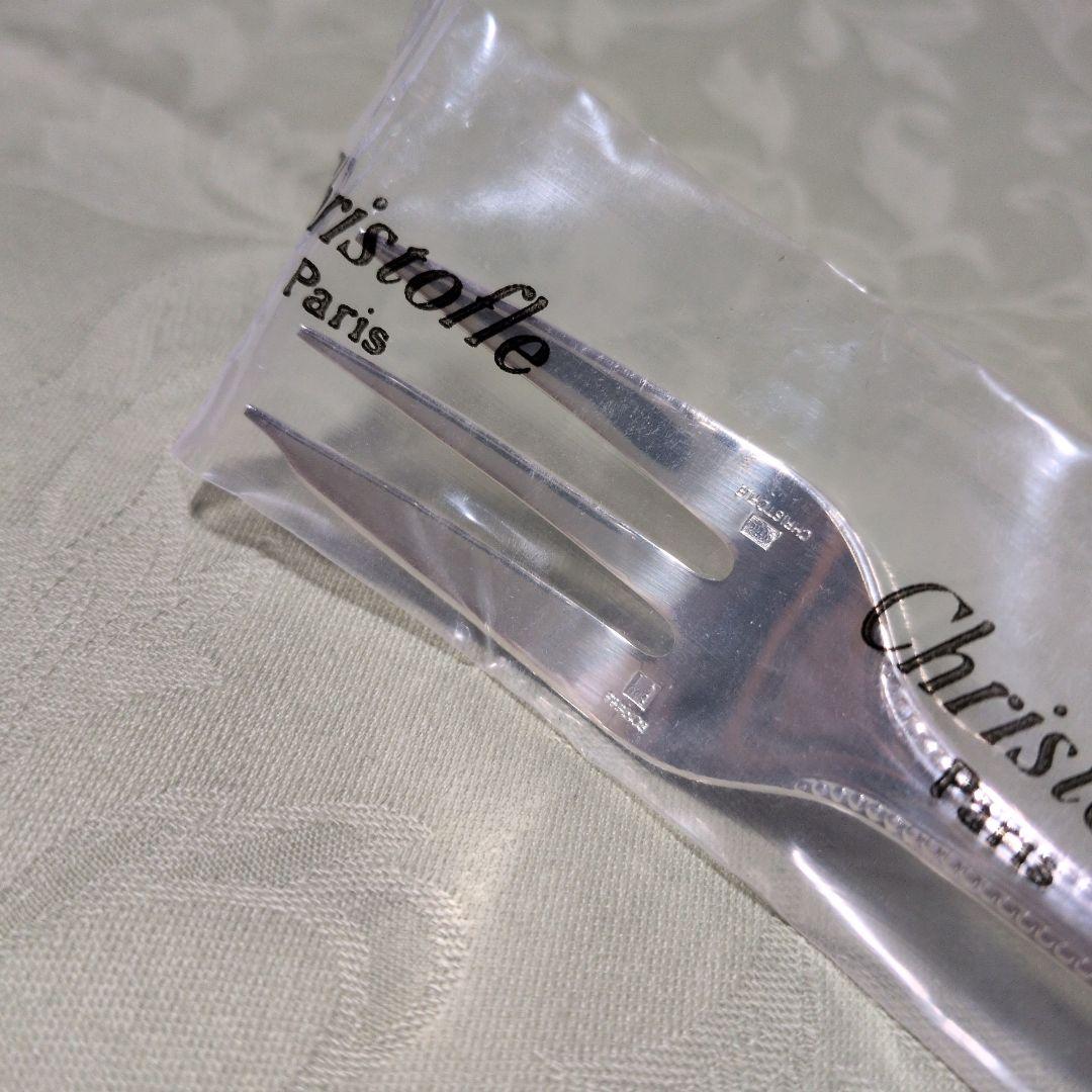 クリストフル シルバープレート パール スプーン フォーク 新品未開封 専用袋入