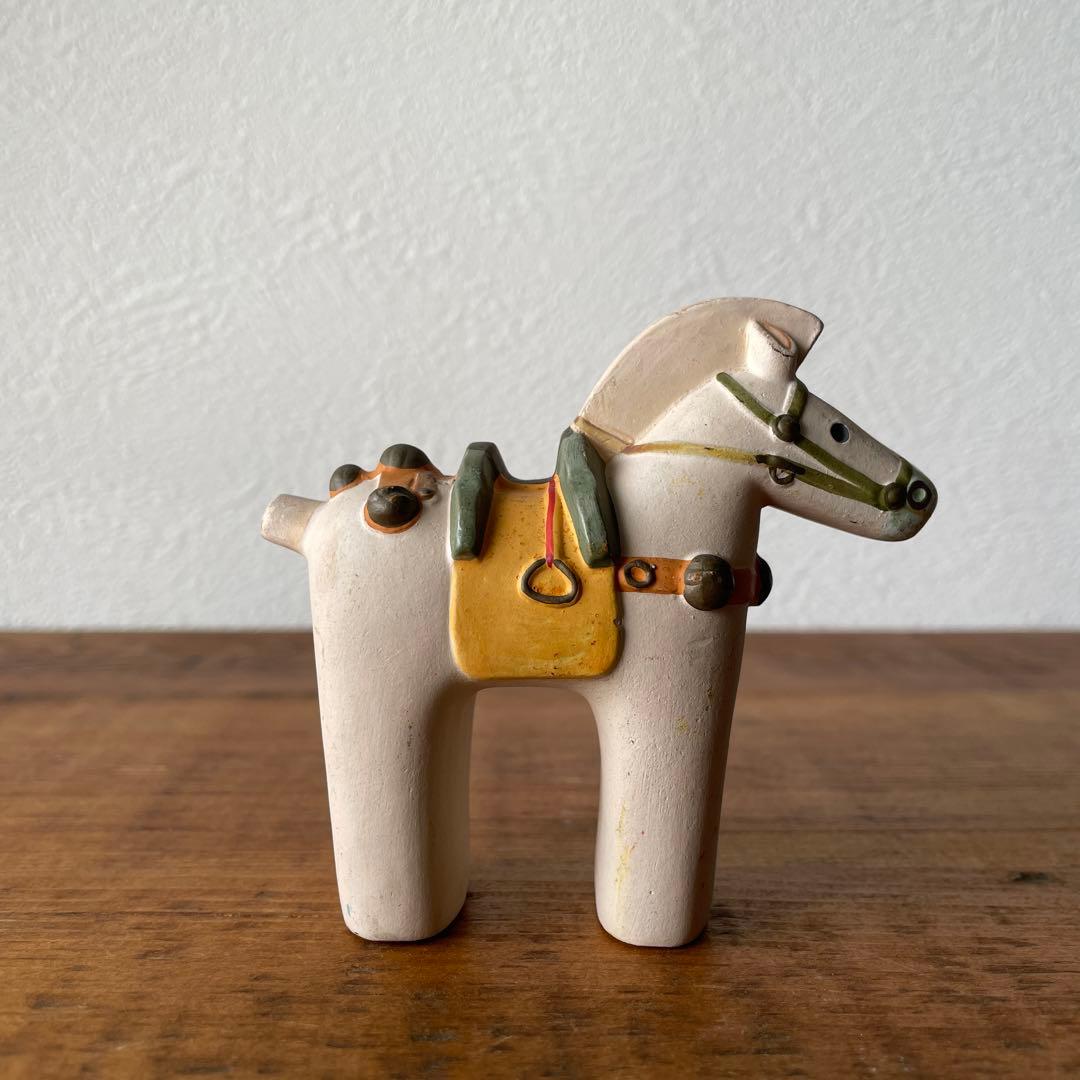 郷土玩具 静岡県 古物 土人形 埴輪馬 伝統文化 民藝 芸術 置物 古道具