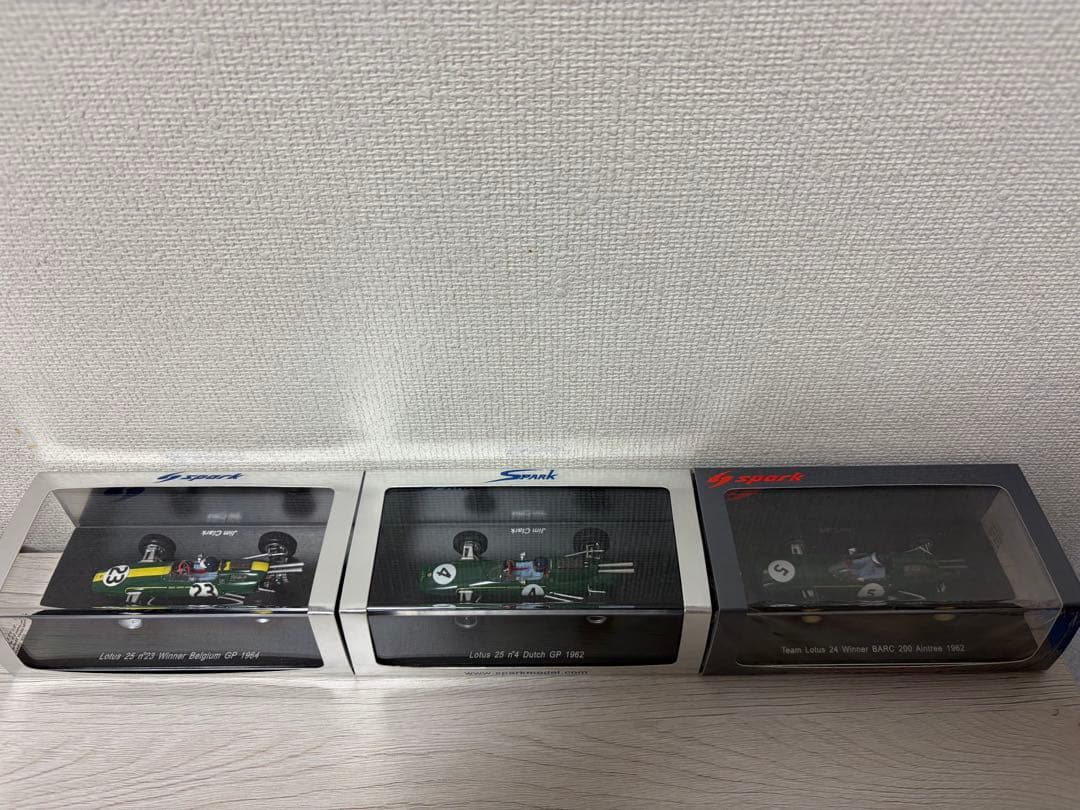 Lotus 25 1964年ベルギーGP優勝ミニカー等 3台セット