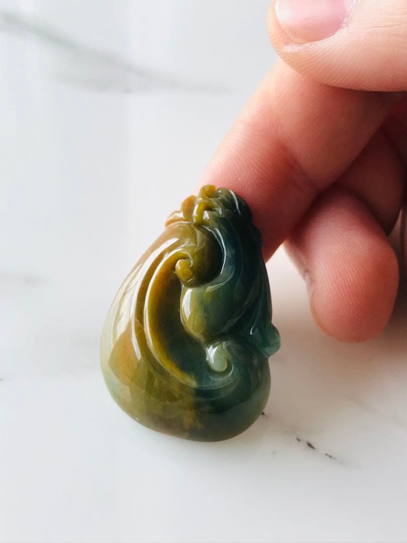 展示品♪ハンドメイド♪ターコイズヌメ革フリンジリング (ラウンド)＊82