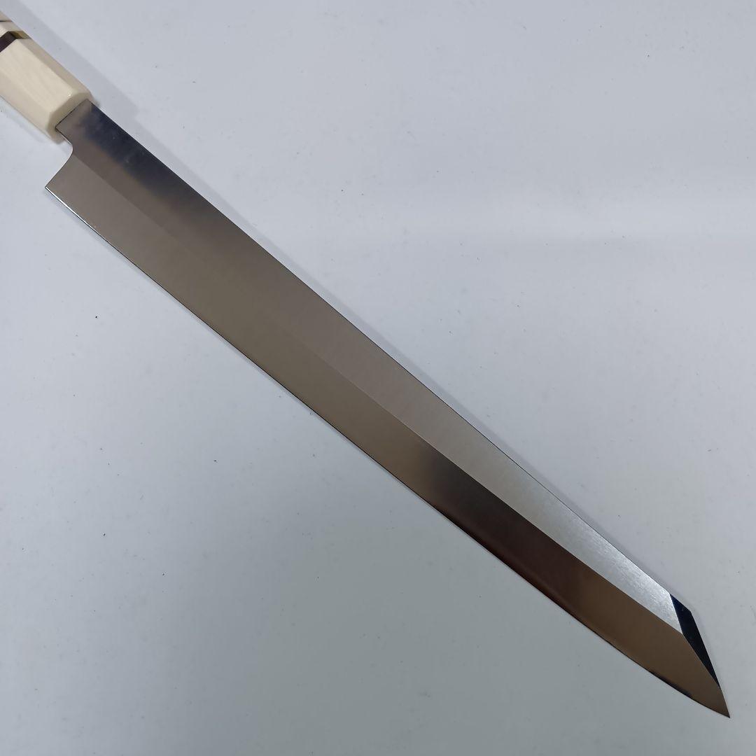 ステン本焼V金10号切付柳刃包丁33cm人工象牙八角柄 - メルカリ