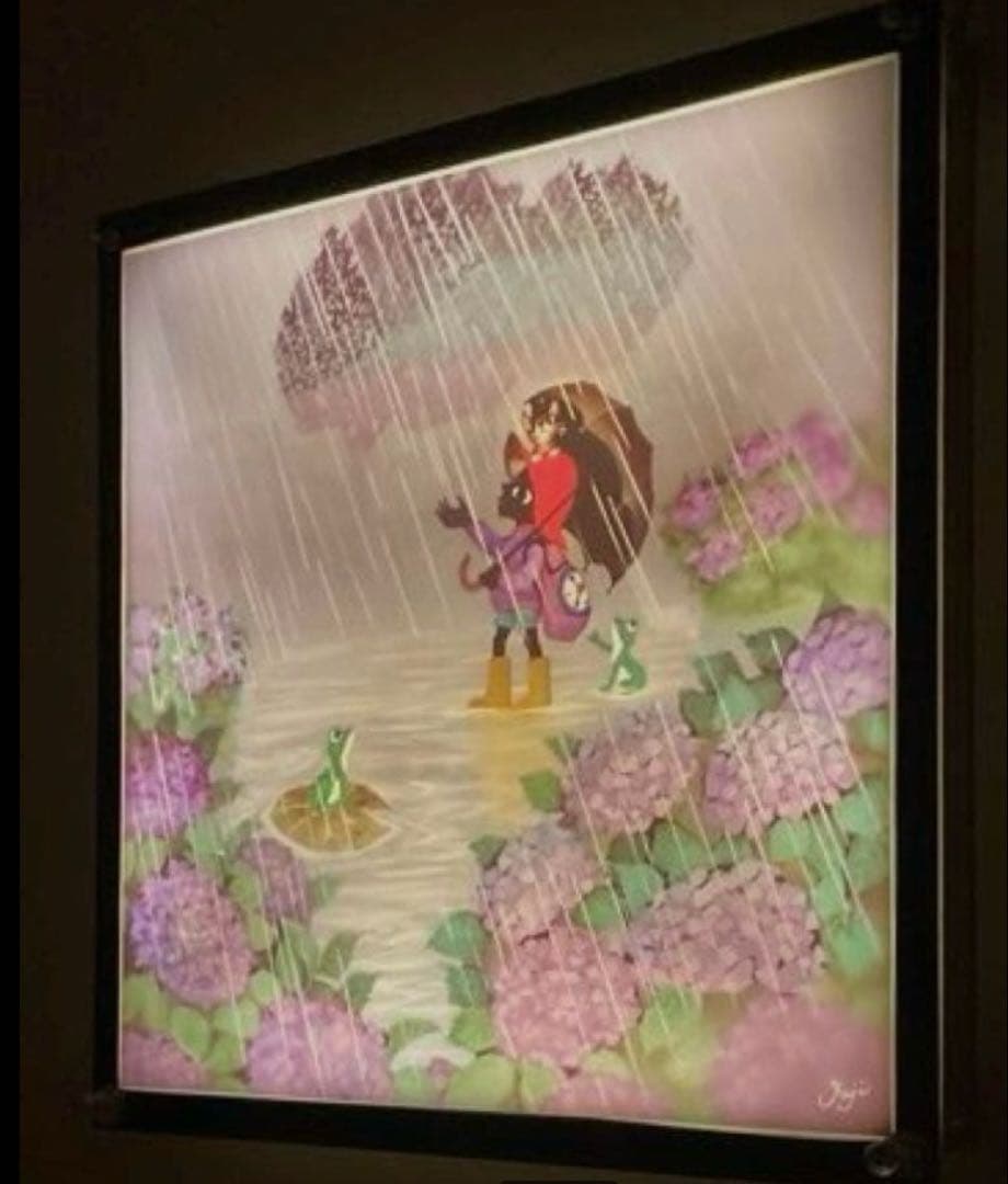 影絵 フィルムカレンダー専用 LEDバックライト額　自動点灯&消灯　DIY品