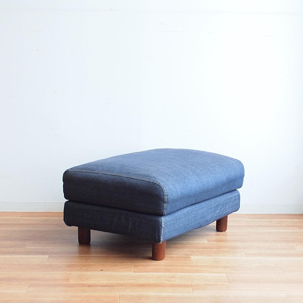 無印良品/MUJI デニム オットマン スツール