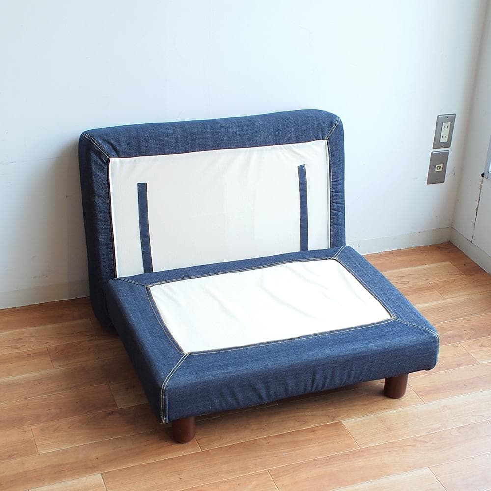 無印良品/MUJI デニム オットマン スツール