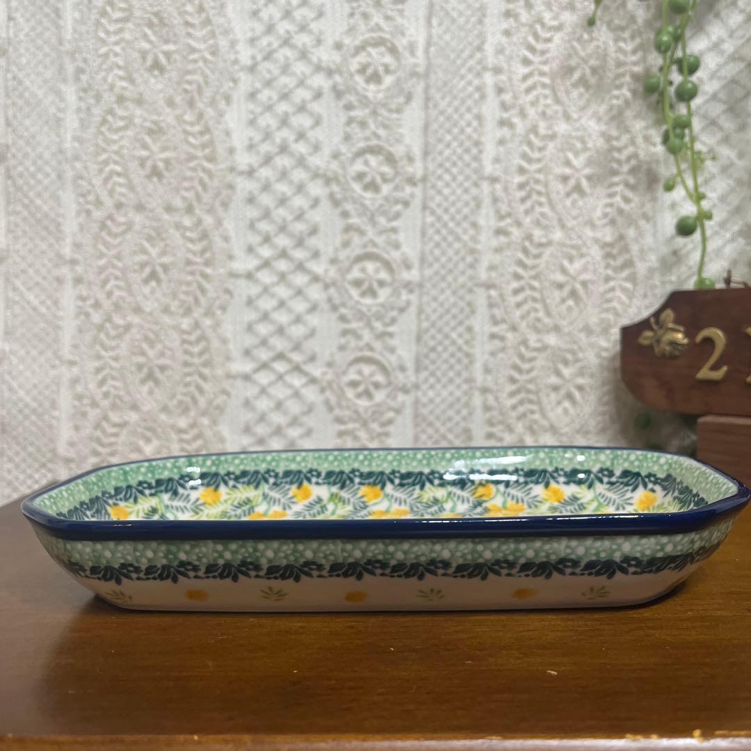 2点セット☆ツェラミカ☆ハンドメイド☆長皿☆ミモザ