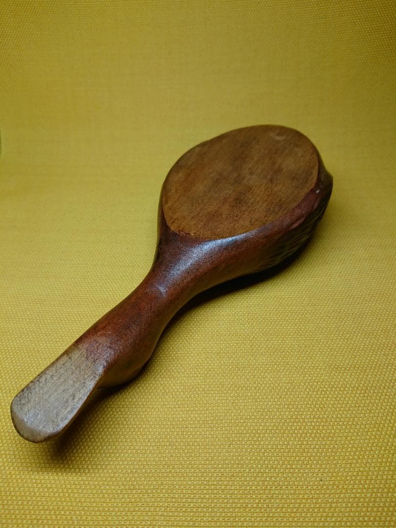 トリ　アヒル　カモ　木彫　オブジェ　置物　インテリア　工芸品　美術品　A1287