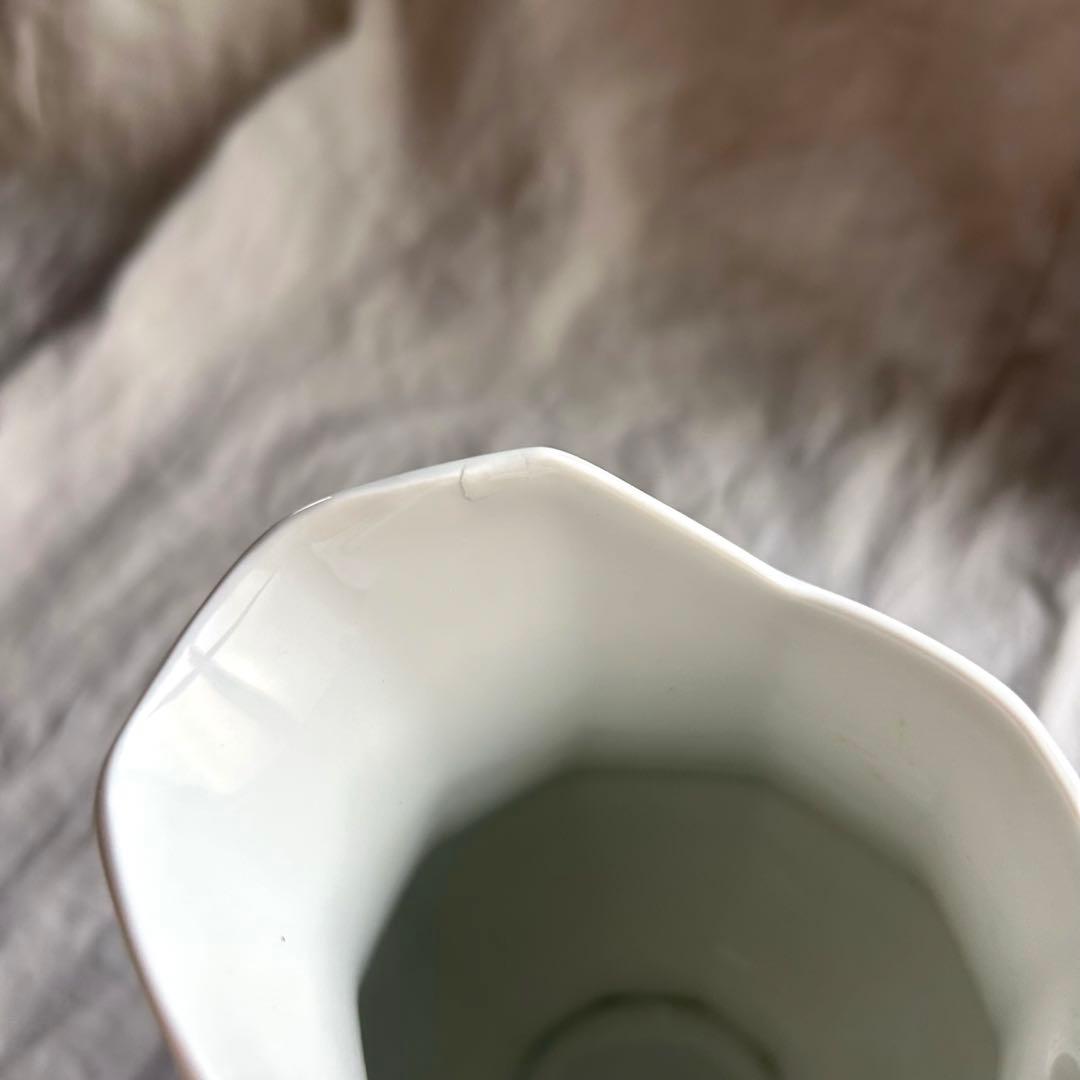 美品】フランスアンティーク リモージュ 白 ピシェ 水差し 変形