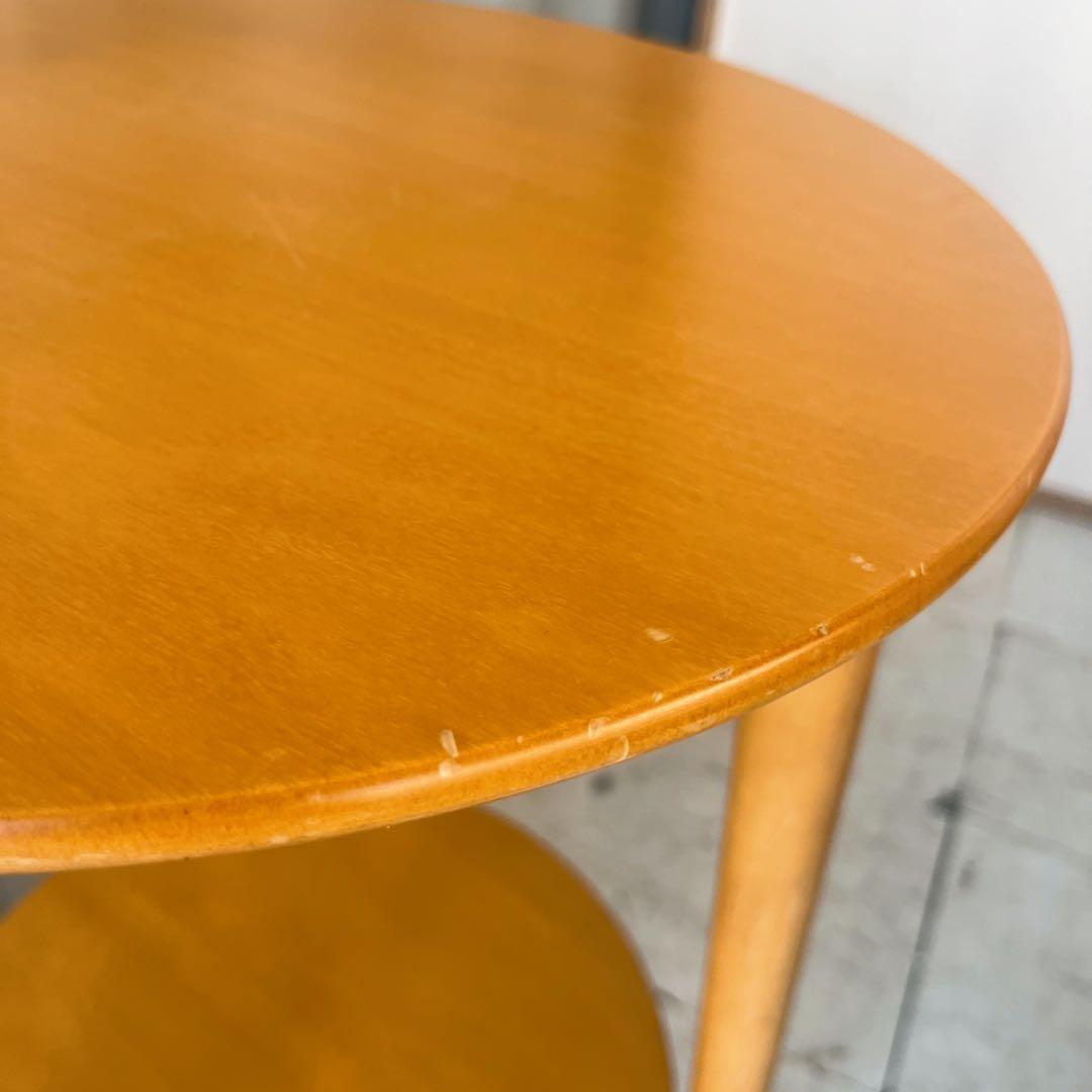 取付無料！アルフレックス 廃盤希少品 ラーゴウッド 北欧風天然木サイドテーブル✨