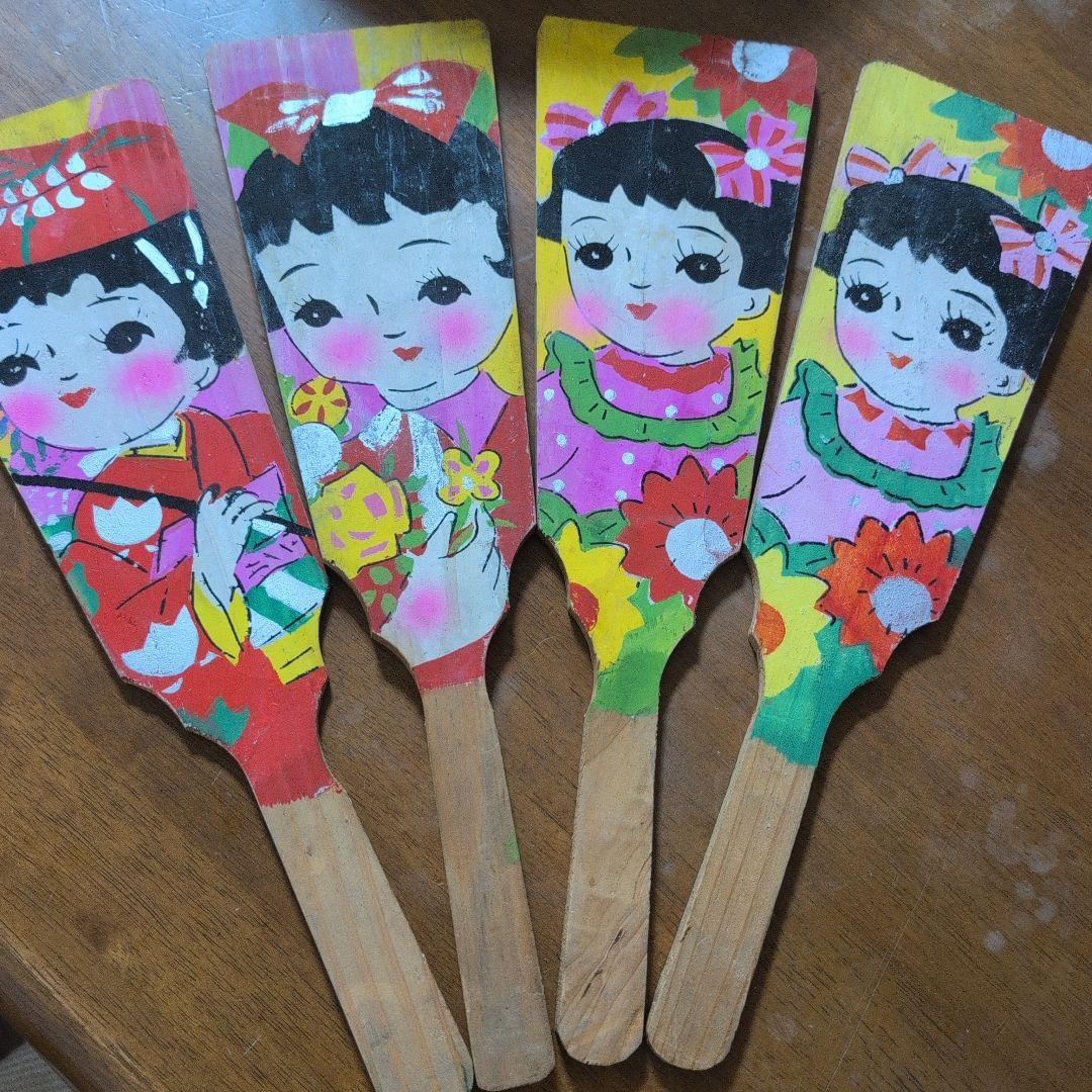 昭和レトロ　アンティーク　羽子板7枚セット販売