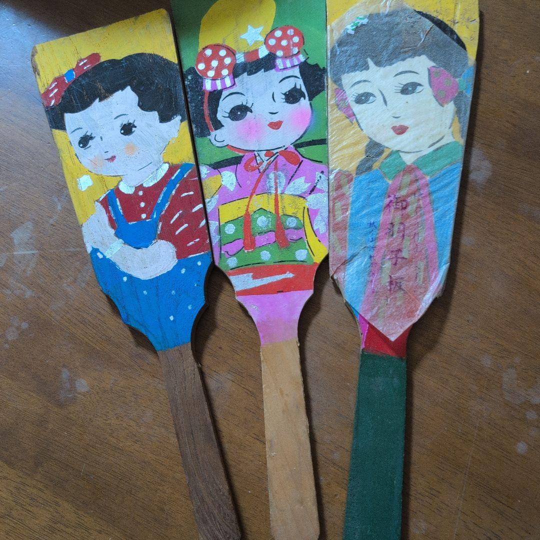 昭和レトロ　アンティーク　羽子板7枚セット販売