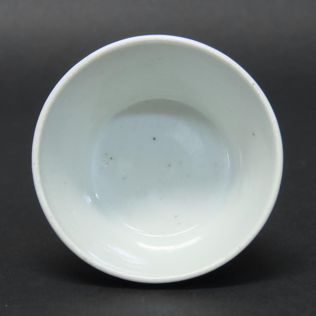 347【初期伊万里写 染付輪線文 蕎麦猪口５客】　検)加藤静允 / 古伊万里