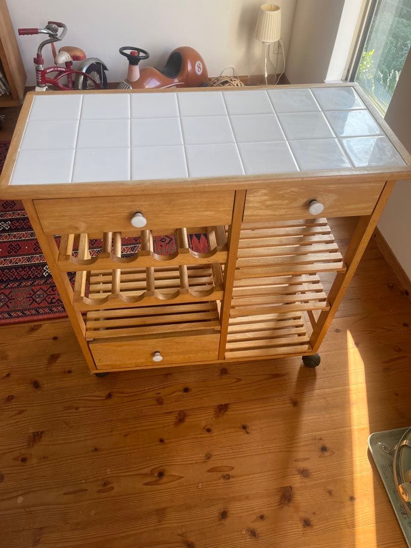 キャトルセゾン ワゴン キッチンカウンター ワインラック 棚 キッチン