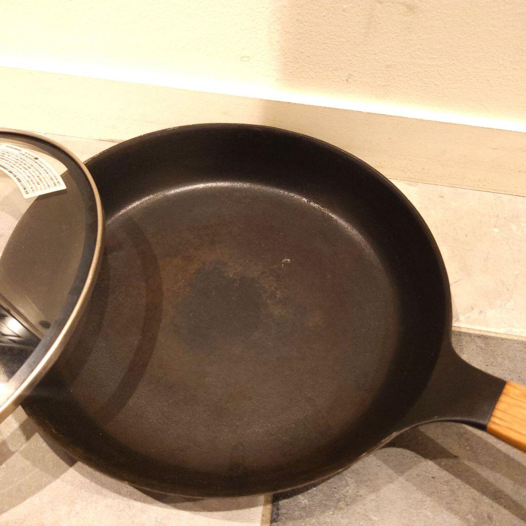 Vermicular 鋳鉄 フライパン 26cmガラスリッドセット