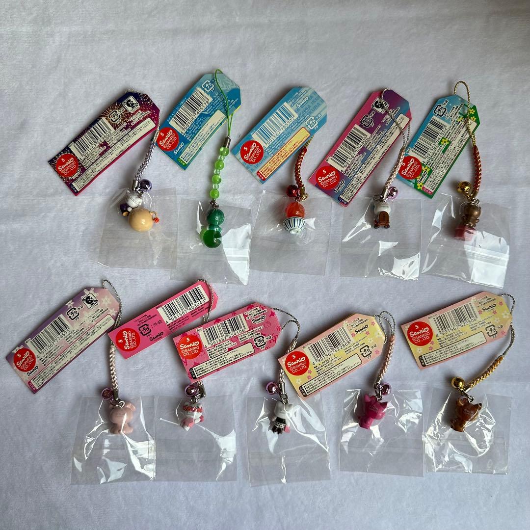 【未使用】ご当地キティ ストラップ 10個セット