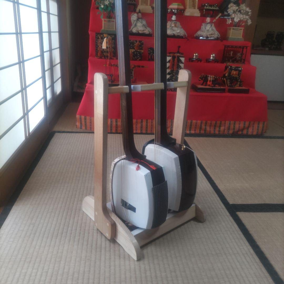 じゅんこさん 専用ページ ２本立て三味線スタンド