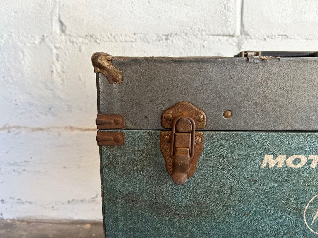 Motorola レザーボックス　工具箱　アメリカ　ビンテージ