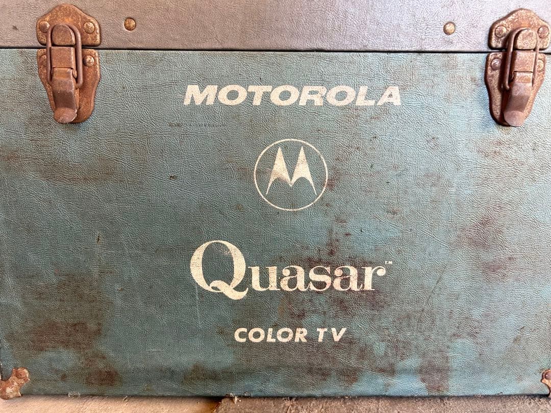 Motorola レザーボックス　工具箱　アメリカ　ビンテージ