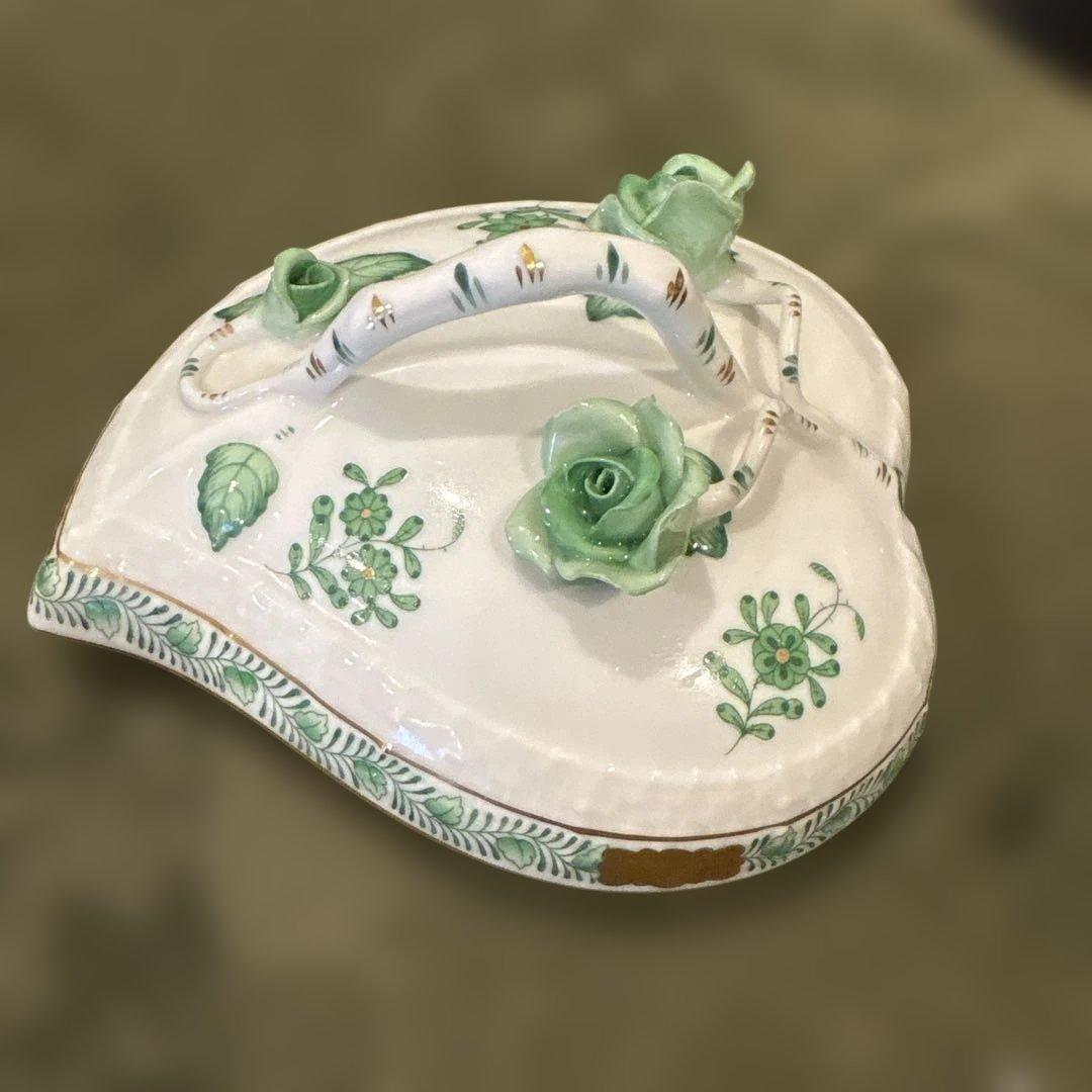 ￼ヘレンド　アポニーグリーン　ハートボックス