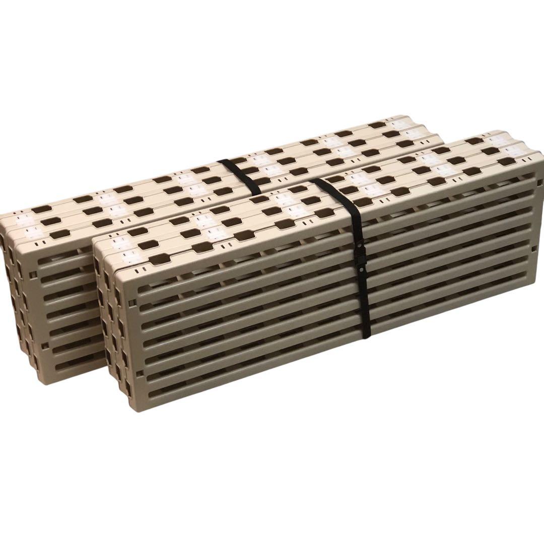 【2点セット】蝶プラ工業 すのこベッド エアースリープ