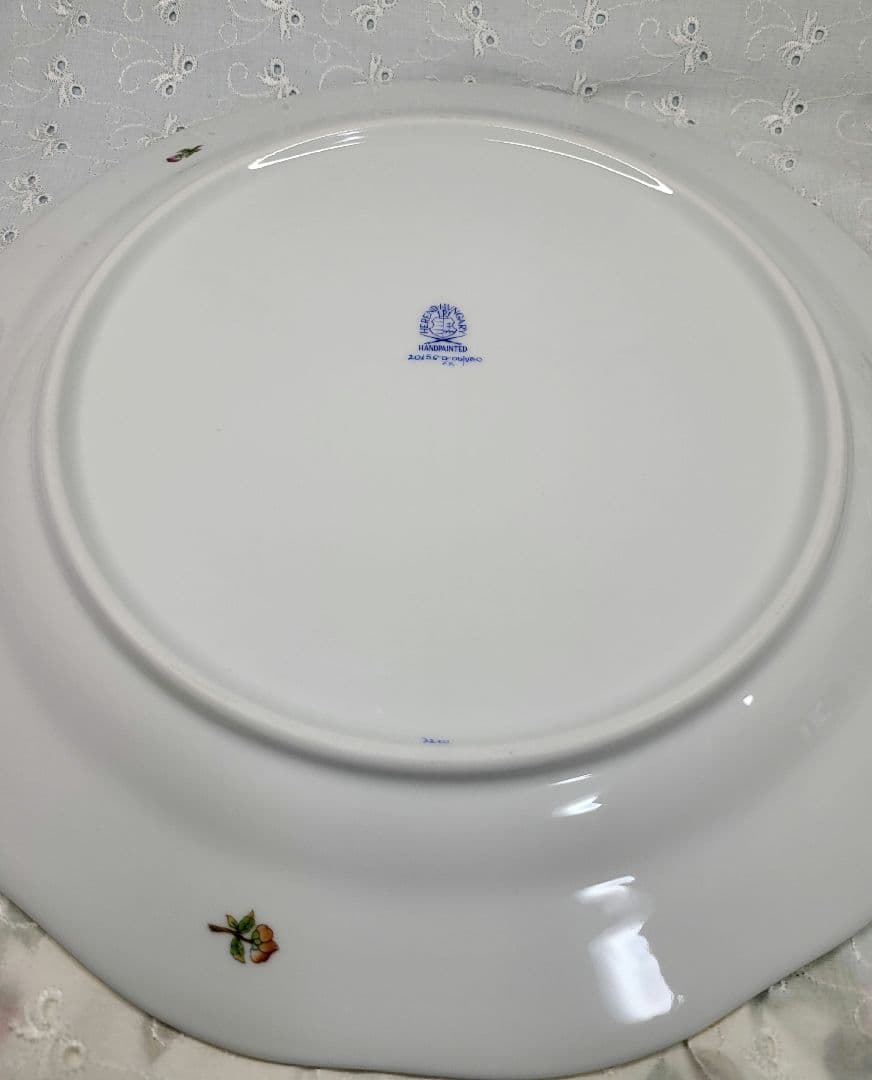 希少✨ヘレンド ヴィクトリアブーケ 大皿 33cm プレート 花 蝶