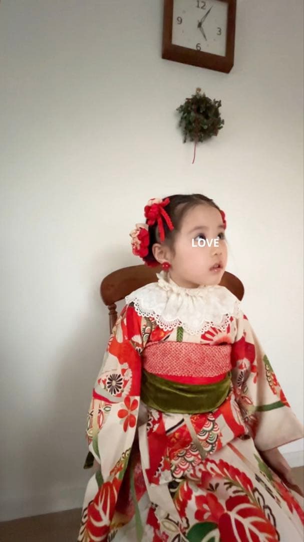 七五三　七五三髪飾り　ヘッドドレス　着物髪飾り　リメイク髪飾り　068