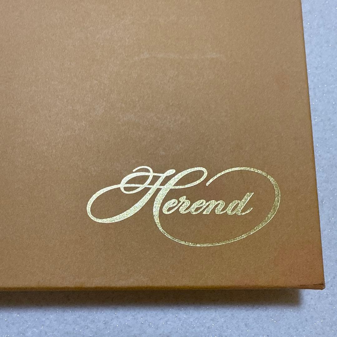 HEREND 平皿 緑 陶磁器皿 25.5cm