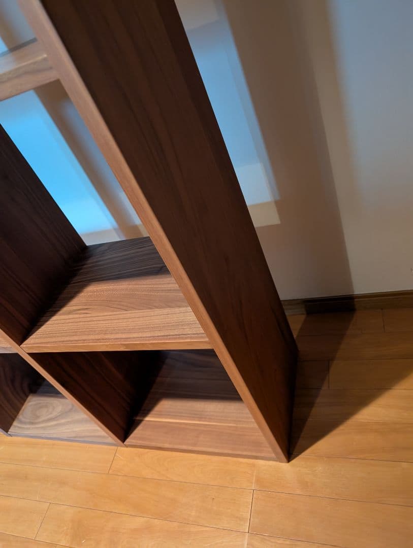 《送料込》無印良品 スタッキングシェルフ 5段×2 ウォールナット 棚 木製家具