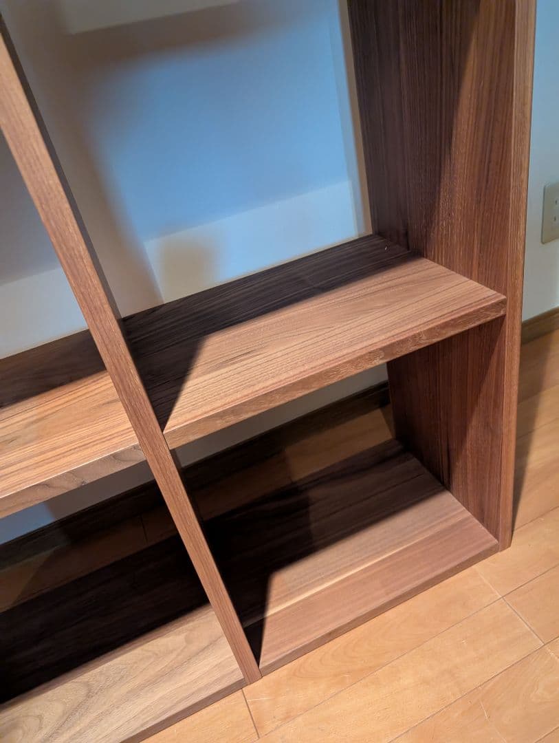 《送料込》無印良品 スタッキングシェルフ 5段×2 ウォールナット 棚 木製家具