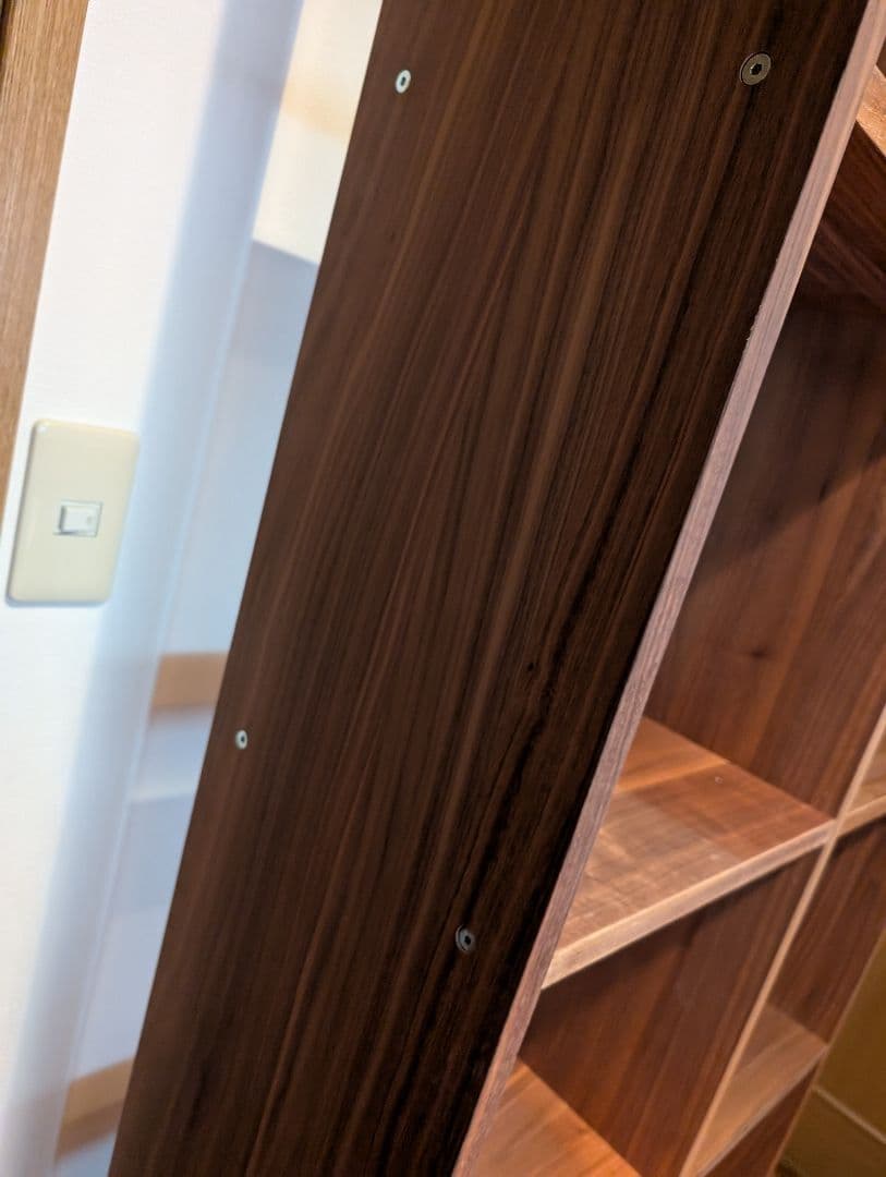 《送料込》無印良品 スタッキングシェルフ 5段×2 ウォールナット 棚 木製家具