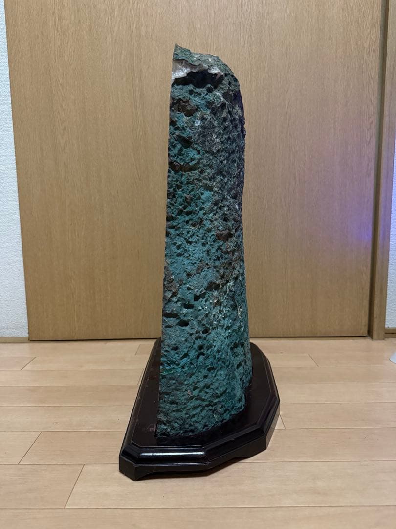 【引取限定】大型 アメジストドーム 紫水晶 原石 台座付き 高さ約57cm