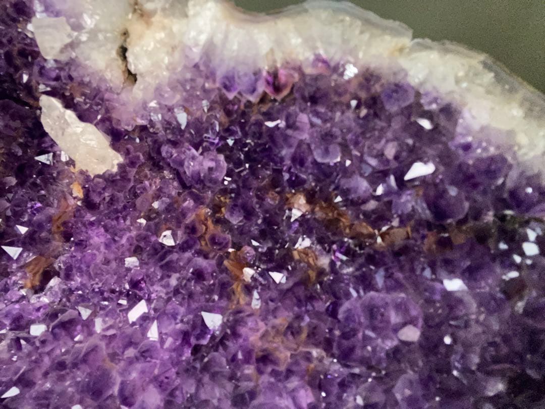 【引取限定】大型 アメジストドーム 紫水晶 原石 台座付き 高さ約57cm