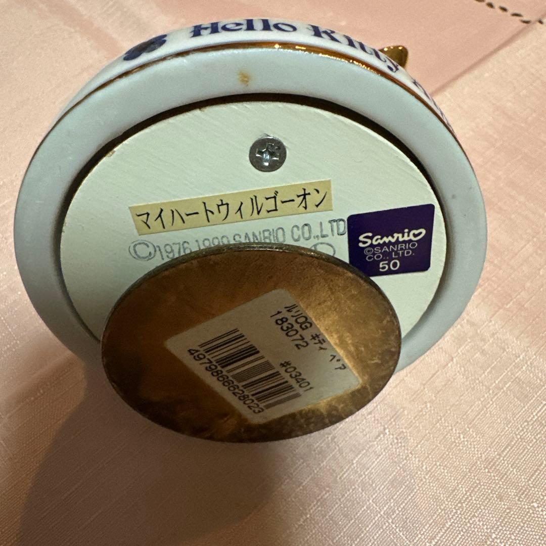 ハローキティ ミミィ　エンジェル キティ 陶器製 オルゴール