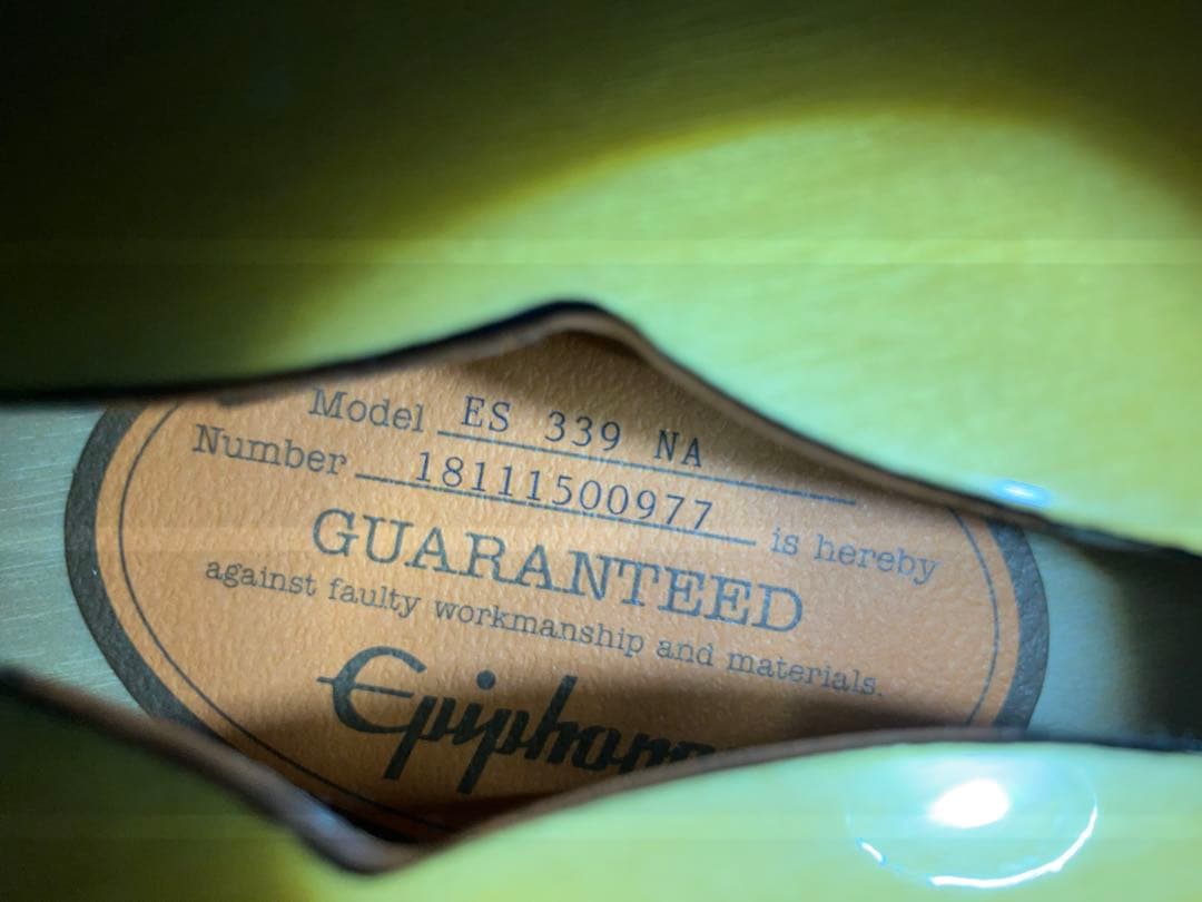 Epiphone ES-339 Pro セミアコ ナチュラルおまけ付き
