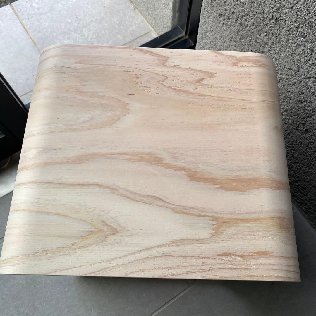 【補修あり】 R型シェルフ（角がない 合板 木製品 収納 インテリア 積み重ね）