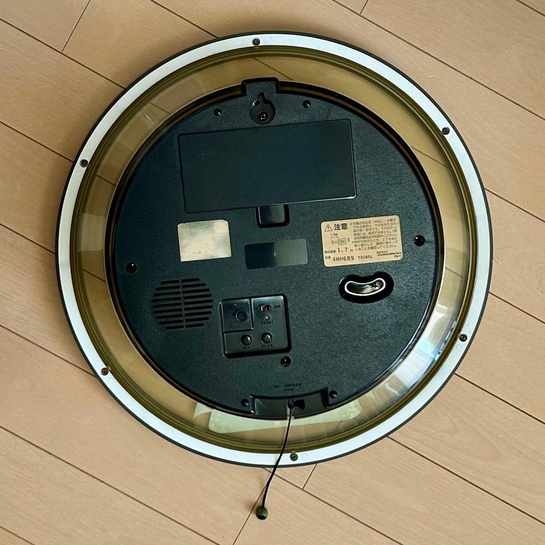 平成5年からくり時計　長針と短針が踊る　4MH689 リズム時計スモールワールド