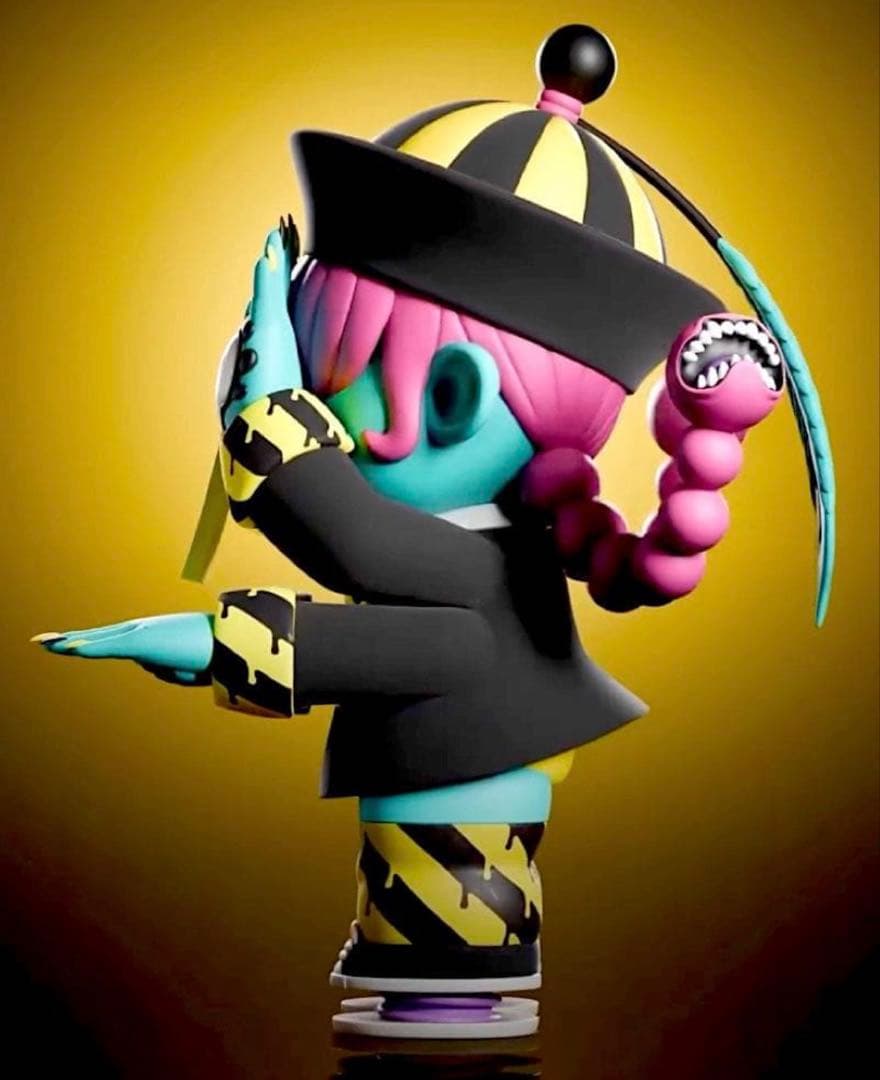 新品 GRAPE BRAIN 冥界少女 ししかばねねちゃん ソフビ フィギュア