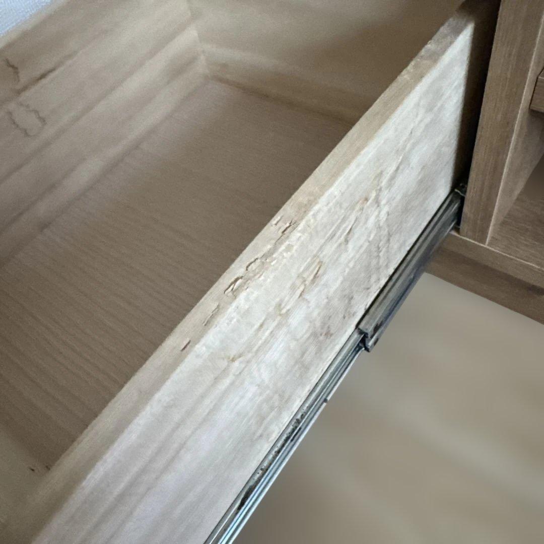 【最終値下げ】木目調シンプルテレビ台 引き出し付き　150cm