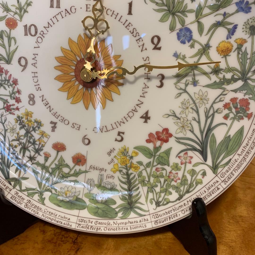 ノリタケ 27㎝ 皿時計 リンネ 花時計 - メルカリ