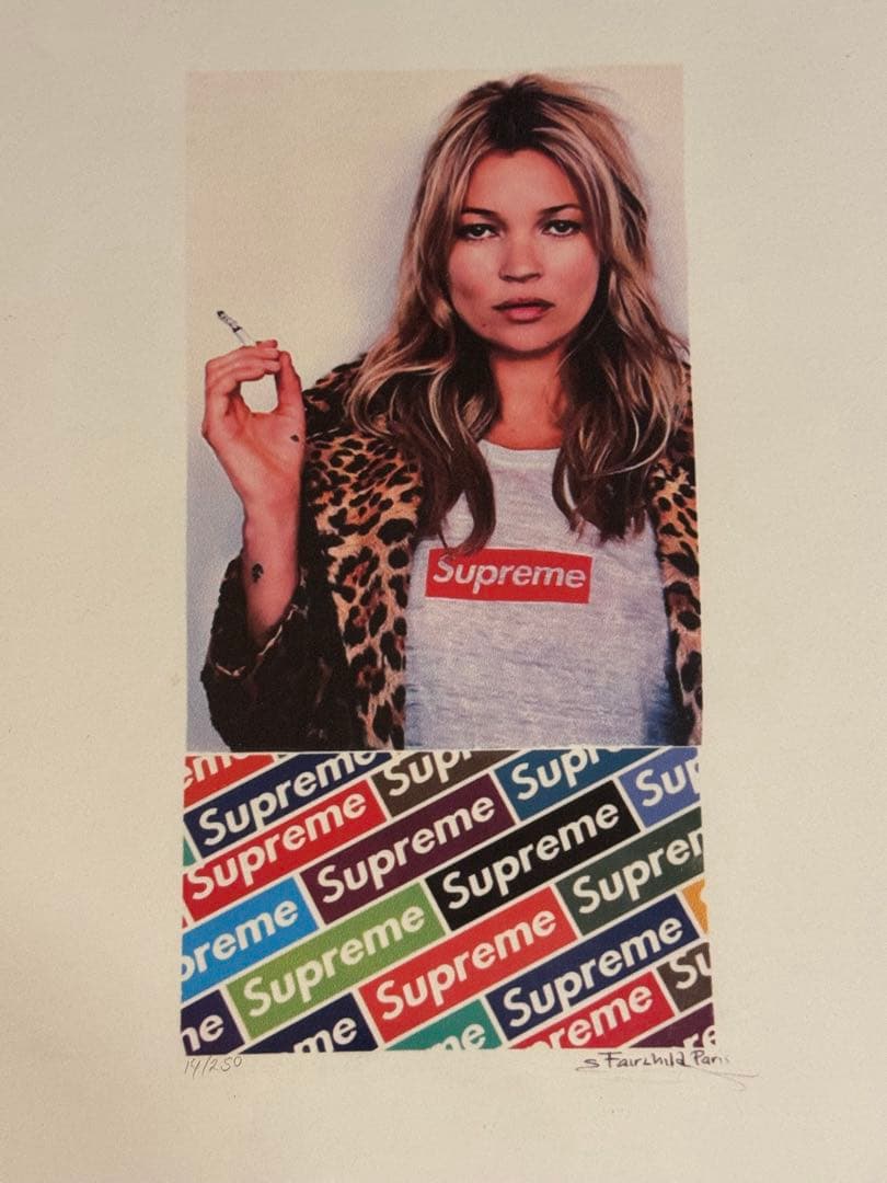 Supreme ポスター　ケイトモス　限定250