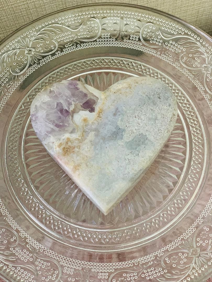 ⭐︎天然石⭐︎レア⭐︎ブラジル産⭐︎ピンクアメジスト⭐︎ハート⭐︎