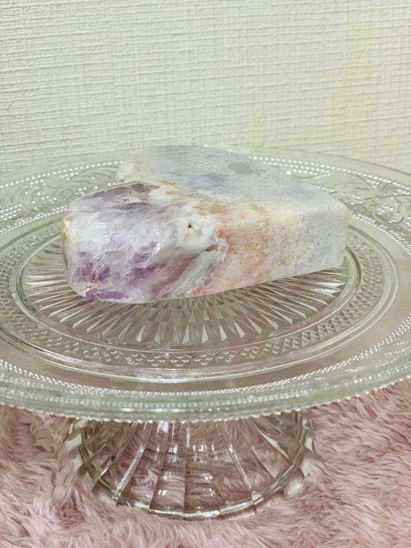 ⭐︎天然石⭐︎レア⭐︎ブラジル産⭐︎ピンクアメジスト⭐︎ハート⭐︎