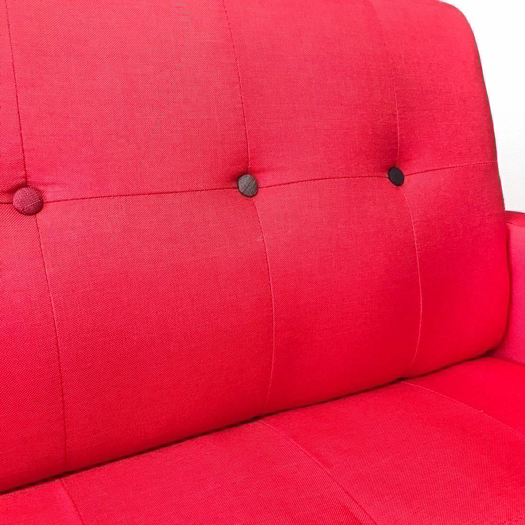 2人掛けソファ　赤